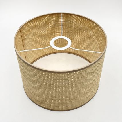 Lustre AIDA suspenso por cabo 1xE27/15W/230V Ø 25 cm carvalho/rafia