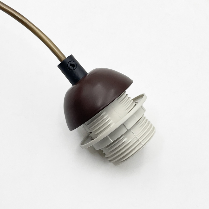 Lustre AIDA suspenso por cabo 1xE27/15W/230V Ø 25 cm carvalho/rafia