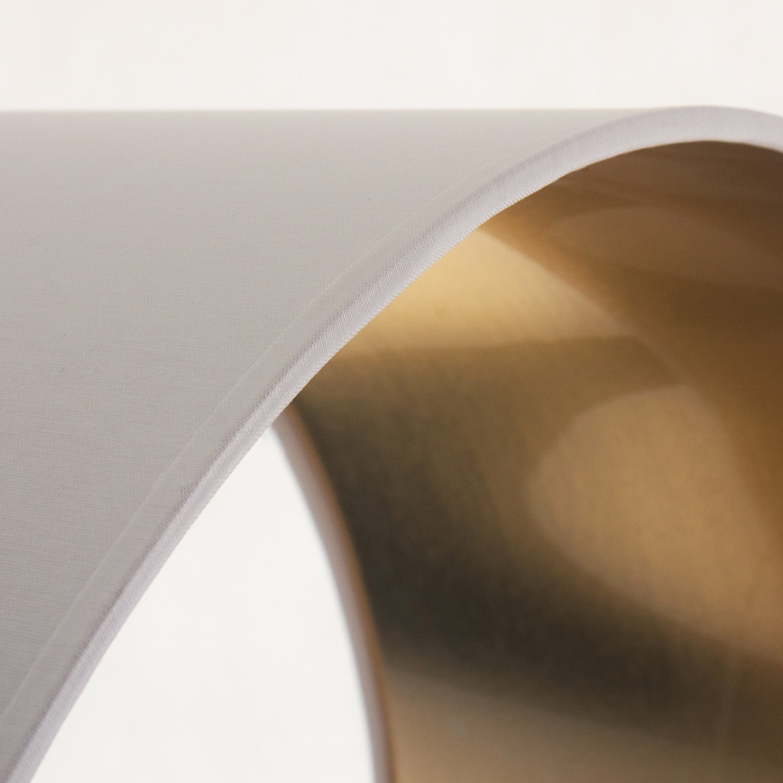 Candeeiro de teto suspenso ALBA 1xE27/15W/230V diâmetro 40 cm branco/dourado