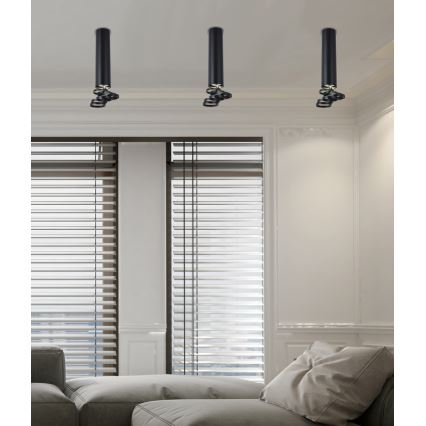 Lustre anexo TUBA 1xGU10/50W/230V preto