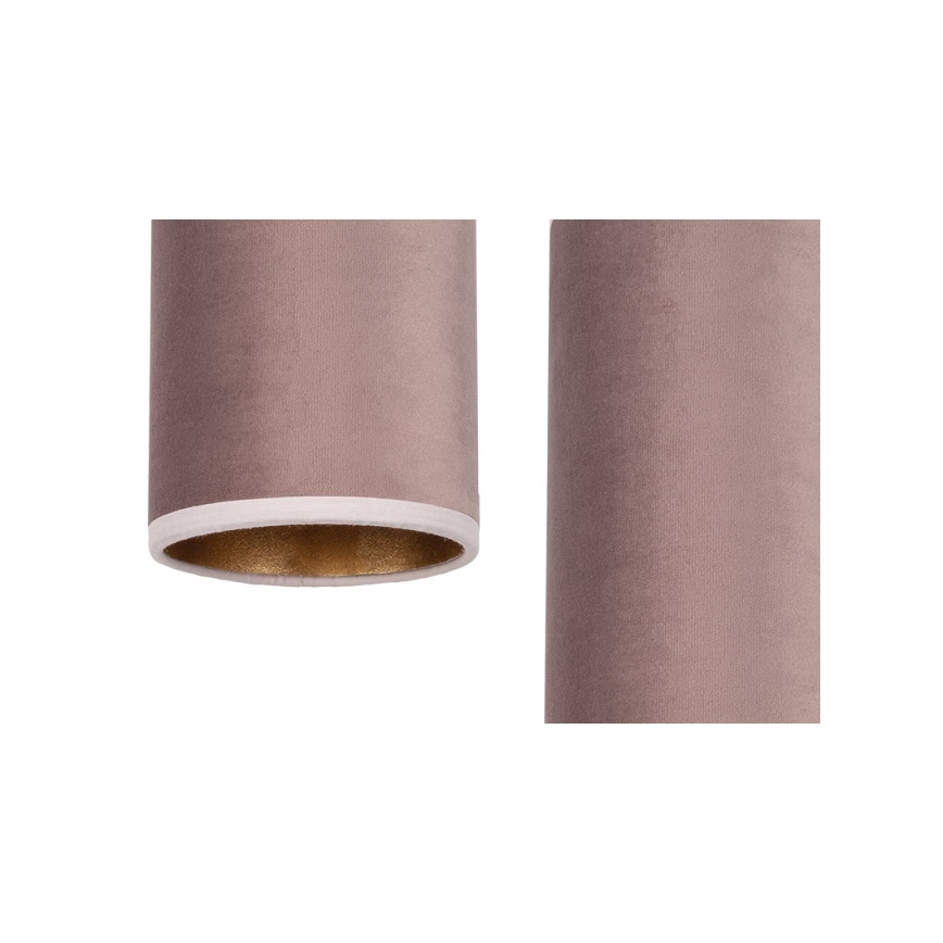 Candeeiro de teto suspenso AVALO 3xE27/60W/230V rosa/cobre