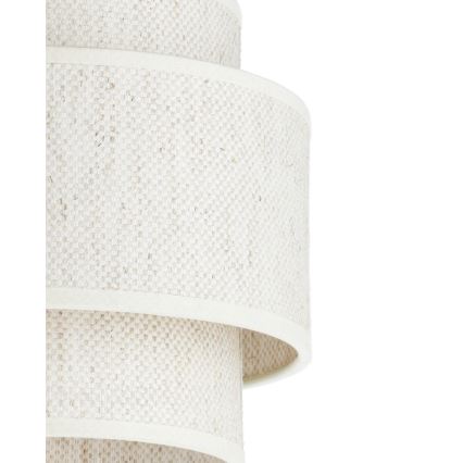 Lustre BOHO com cabo 1xE27/60W/230V Ø 20 cm branco