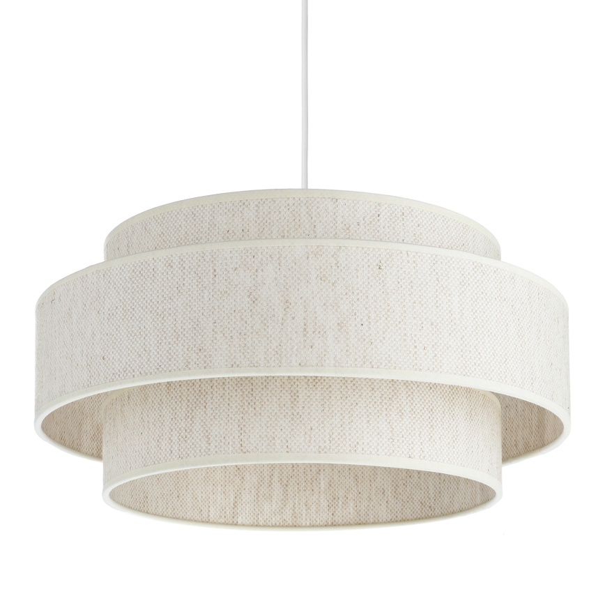 Lustre BOHO em cabo 1xE27/60W/230V diâmetro 40 cm branco
