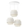 Lustre BOHO em cabo 3xE27/60W/230V creme/juta