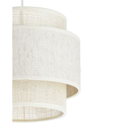 Lustre BOHO em cabo 3xE27/60W/230V creme/juta