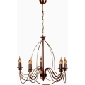 Lustre CLASSIC suspenso por corrente, 5xE14/40W/230V, bronze
