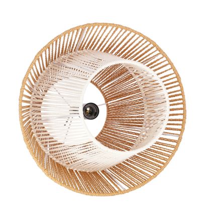 Lustre com cabo AFRICA 1xE27/40W/230V Ø 40 cm castanho/creme
