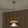 Lustre com cabo ALBA 1xE27/15W/230V Ø 25 cm preto/castanho