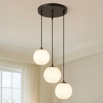 Lustre com cabo BALLISTIC 3xE27/40W/230V preto