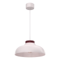 Lustre com cabo BASCA 1xE27/15W/230V creme/bordô