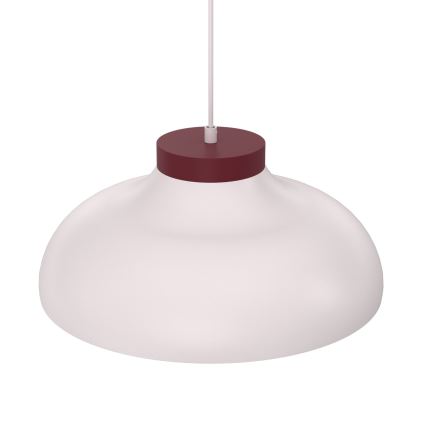 Lustre com cabo BASCA 1xE27/15W/230V creme/bordô
