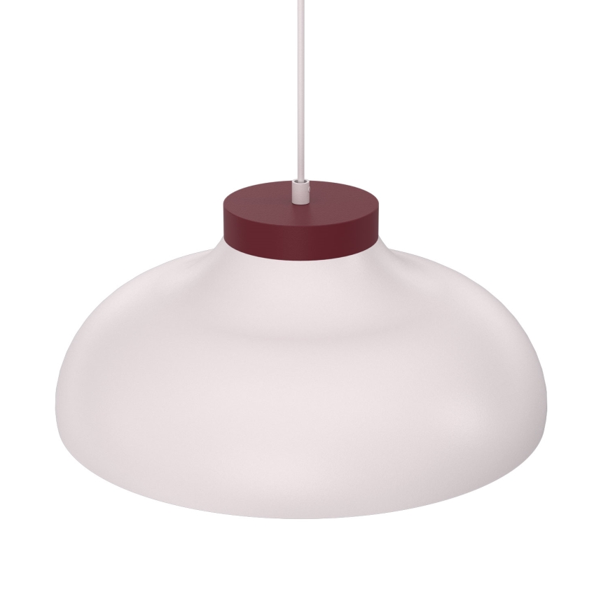 Lustre com cabo BASCA 1xE27/15W/230V creme/bordô