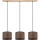 Lustre com cabo BENITA 3xE27/40W/230V castanho/carvalho