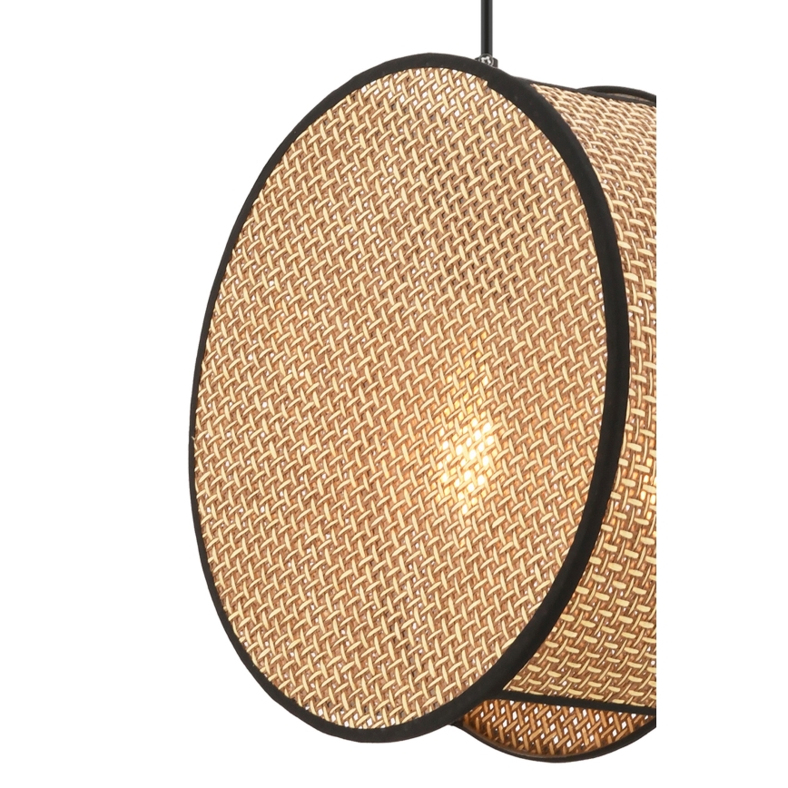 Lustre com cabo BIG DRUM 1xE27/60W/230V castanho/preto
