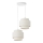 Lustre com cabo BOHO 2xE27/60W/230V branco