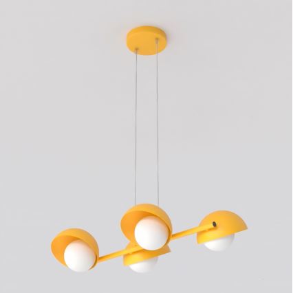 Lustre com cabo BOOM 4xG9/8W/230V laranja