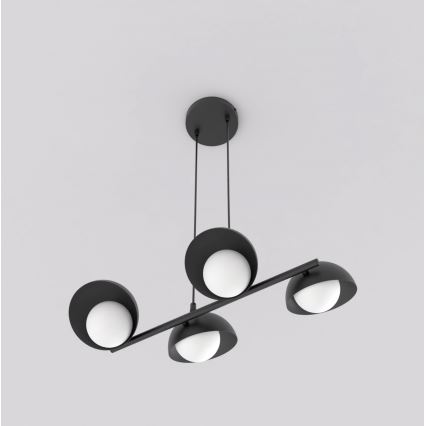 Lustre com cabo BOOM 4xG9/8W/230V preto