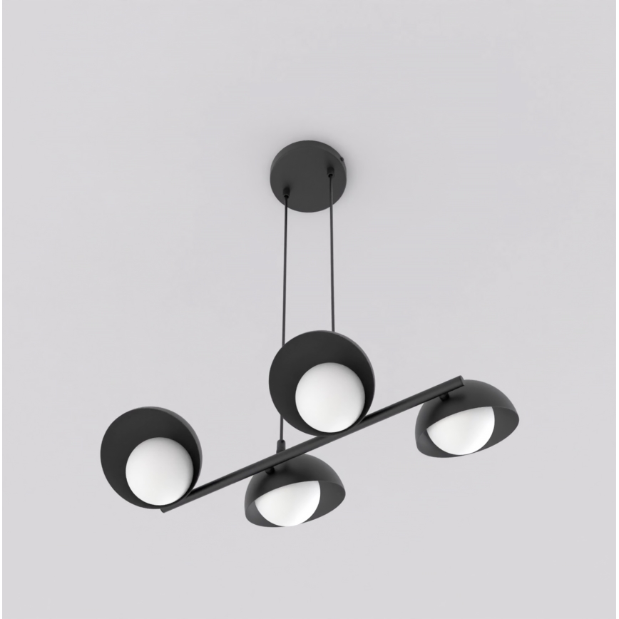 Lustre com cabo BOOM 4xG9/8W/230V preto