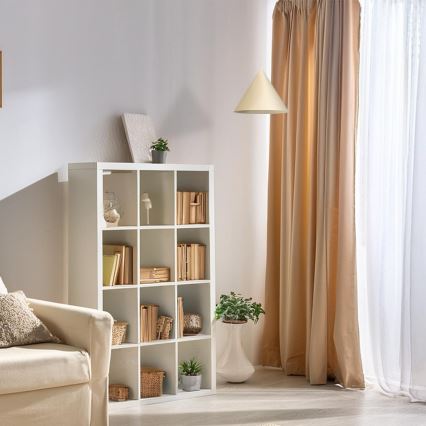 Lustre com cabo CAPITAL 1xGX53/15W/230V, diâmetro 32 cm, creme