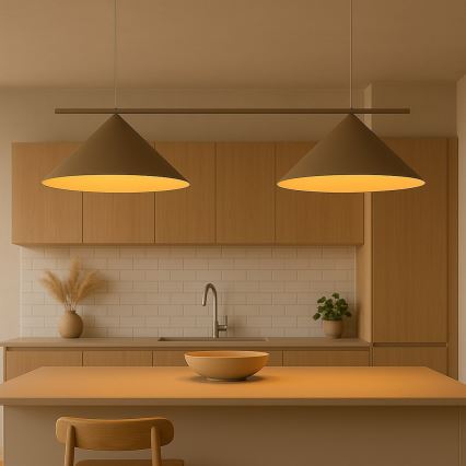 Lustre com cabo CAPITAL 2xGX53/15W/230V taupe