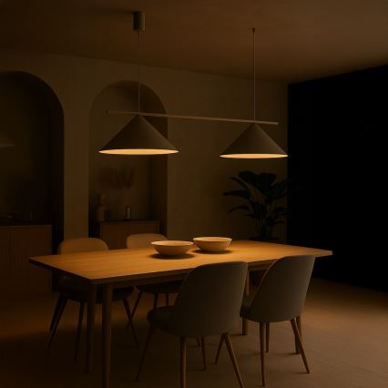 Lustre com cabo CAPITAL 2xGX53/15W/230V taupe