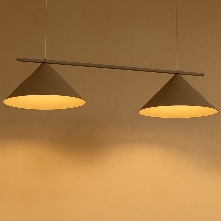 Lustre com cabo CAPITAL 2xGX53/15W/230V taupe