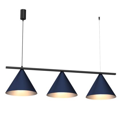 Lustre com cabo CAPITAL 3xGX53/15W/230V azul