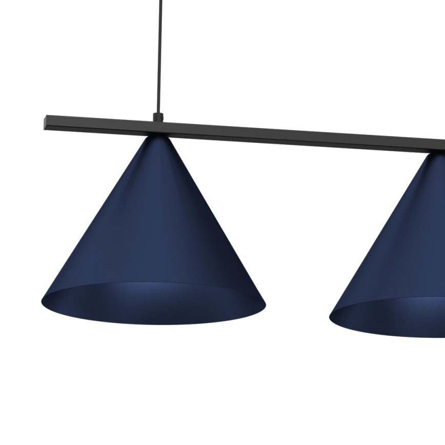 Lustre com cabo CAPITAL 3xGX53/15W/230V azul
