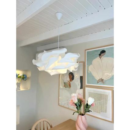 Lustre com cabo CLOUDY 1xE27/40W/230V branco