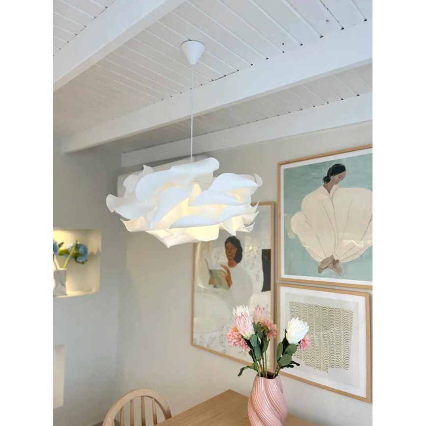 Lustre com cabo CLOUDY 1xE27/40W/230V branco