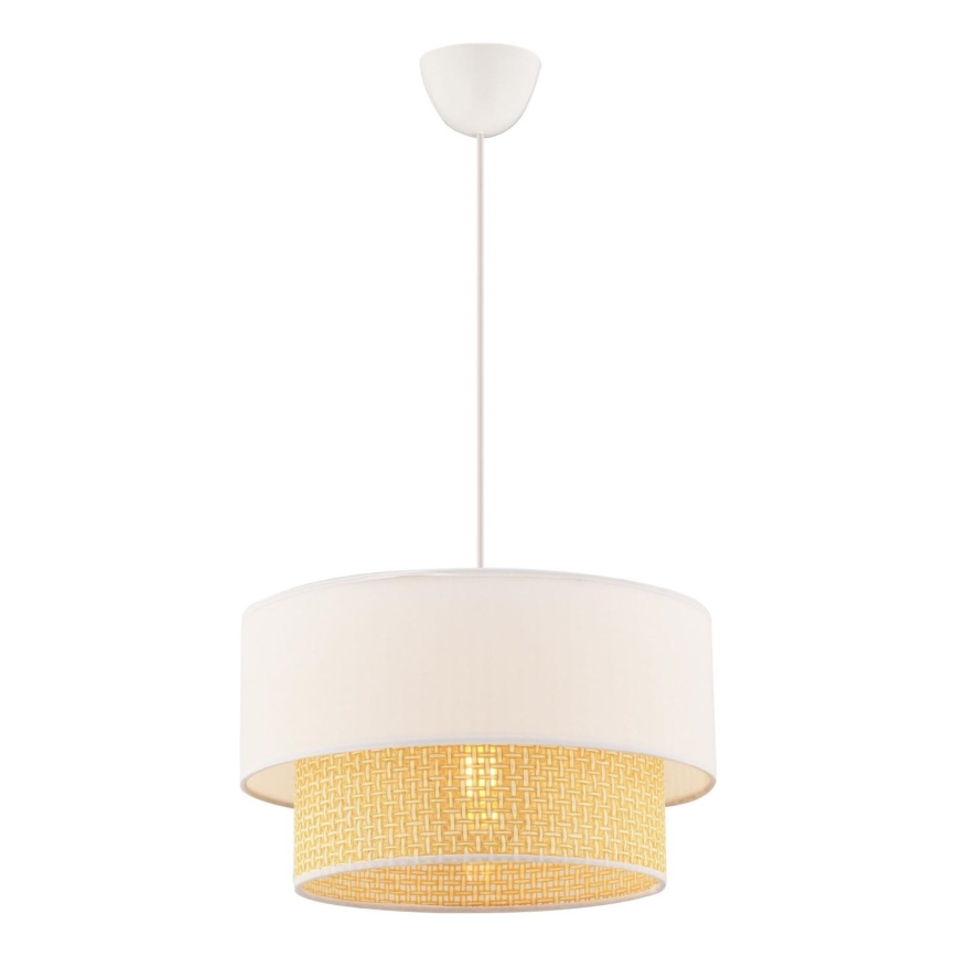 Lustre com cabo ECHO 1xE27/60W/230V creme/bege