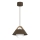 Lustre com cabo FUNDA 1xE27/15W/230V castanho