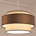 Lustre com cabo GRACE 1xE27/60W/230V diâmetro 40 cm creme/cinzento
