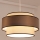 Lustre com cabo GRACE 1xE27/60W/230V diâmetro 40 cm creme/cinzento