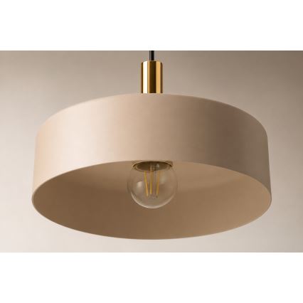 Lustre com cabo LATTE 3xE27/60W/230V bege/preto/dourado