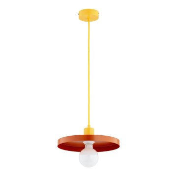 Lustre com cabo LITO 1xE27/15W/230V cobre/amarelo