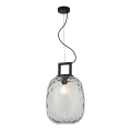 Lustre com cabo LUCY 1xE27/40W/230V preto fumê
