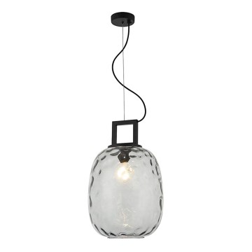 Lustre com cabo LUCY 1xE27/40W/230V preto fumê