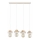 Lustre com cabo MIKO 4xE27/15W/230V branco/bege
