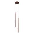 Lustre com cabo PASTELO 2xG9/8W/230V castanho