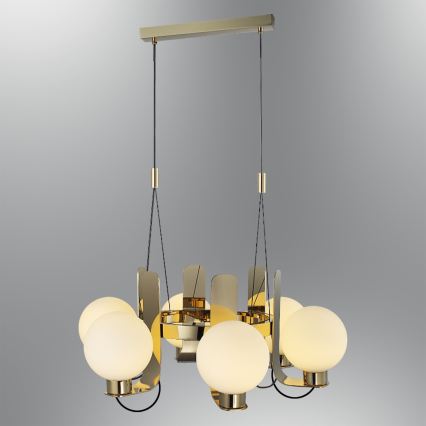 Lustre com cabo REGGIO 6xE27/40W/230V dourado