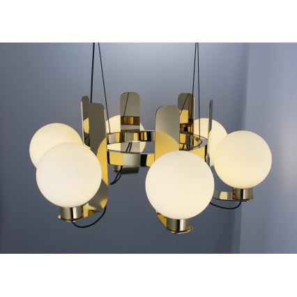 Lustre com cabo REGGIO 6xE27/40W/230V dourado