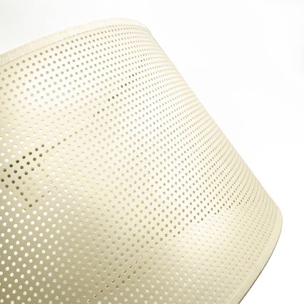 Lustre com cabo SIRJA PLISADO 1xE27/15W/230V Ø 35 cm creme