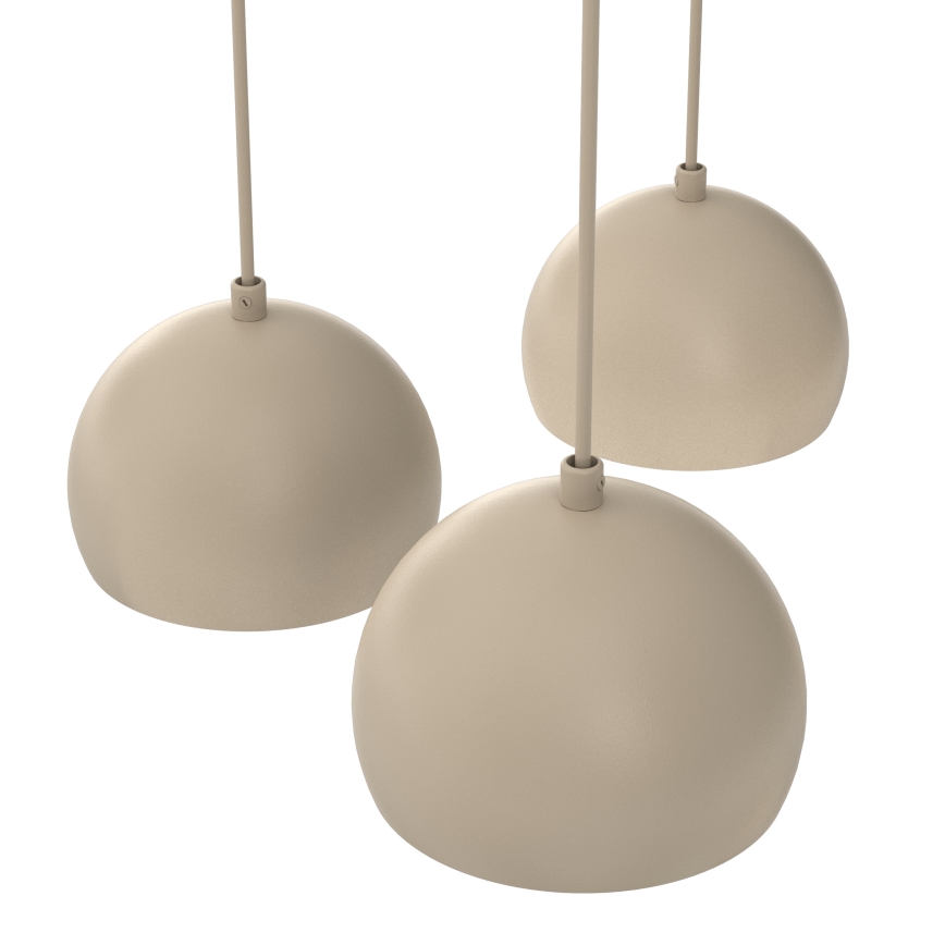 Lustre com cabo SOOL 5xE27/15W/230V bege
