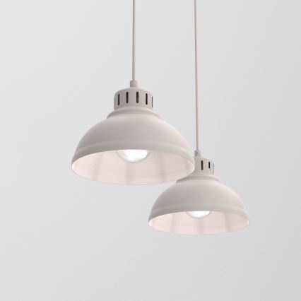 Lustre com cabo SVEN 2xE27/15W/230V cor creme