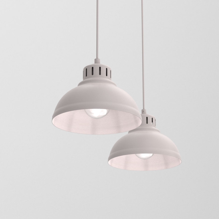 Lustre com cabo SVEN 2xE27/15W/230V cor creme