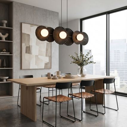 Lustre com cabo UMBRA 6xG9/8W/230V preto
