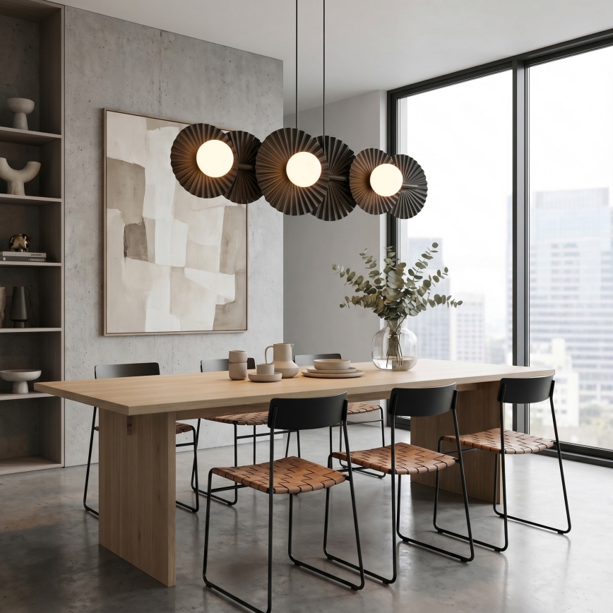 Lustre com cabo UMBRA 6xG9/8W/230V preto
