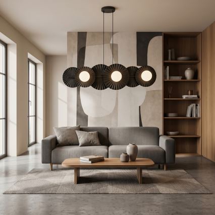 Lustre com cabo UMBRA 6xG9/8W/230V preto