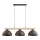 Lustre com cabo VERTA 3xE27/15W/230V castanho/bege